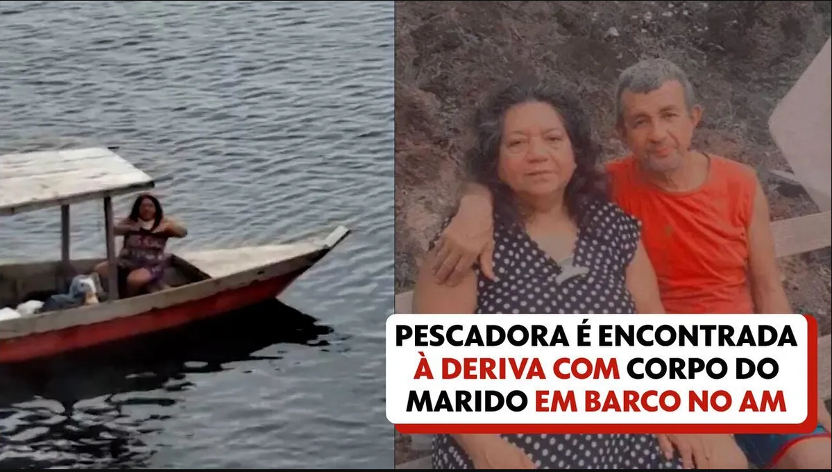 Pescadora desaparecida é achada à deriva com corpo do marido em barco no Amazonas