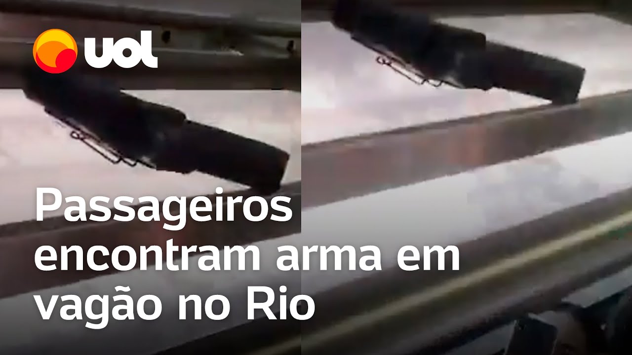 Arma é encontrada por passageiros em trem no Rio de Janeiro; veja