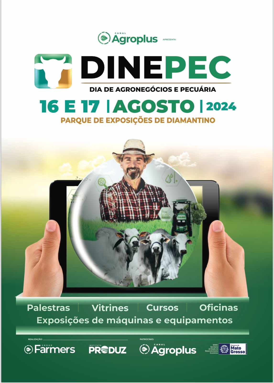 Cerca de 5 mil pessoas devem participar do 1º Dia de Negócios da Pecuária (Dinepec) entre os dias 16 e 17 de agosto ,para tratar da modernização da pecuária de corte em Mato Grosso.