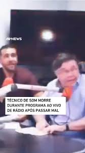 Técnico de som morre durante programa ao vivo de rádio; veja