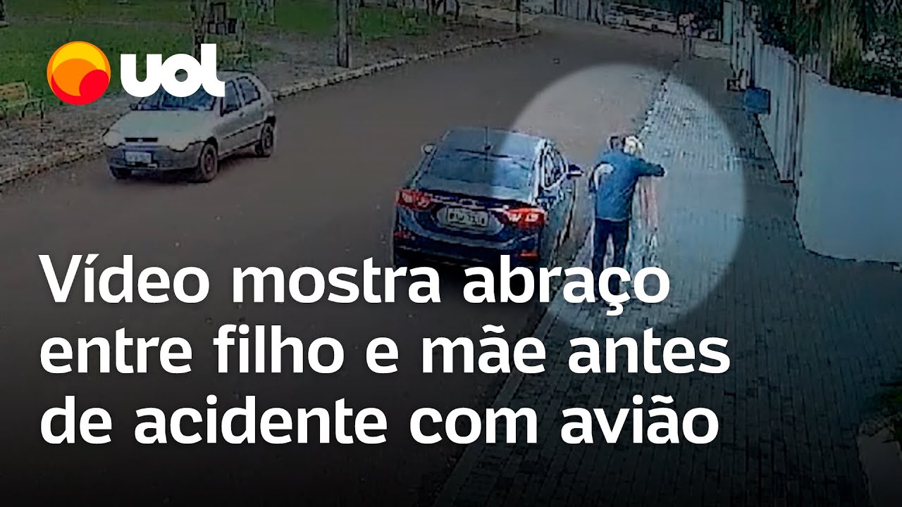 Tragédia em Vinhedo: Vídeo mostra último abraço entre filho e mãe; idosa estava no voo