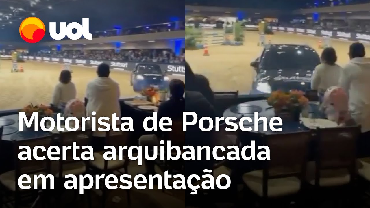 Porsche bate em arquibancada durante apresentação em SP; veja