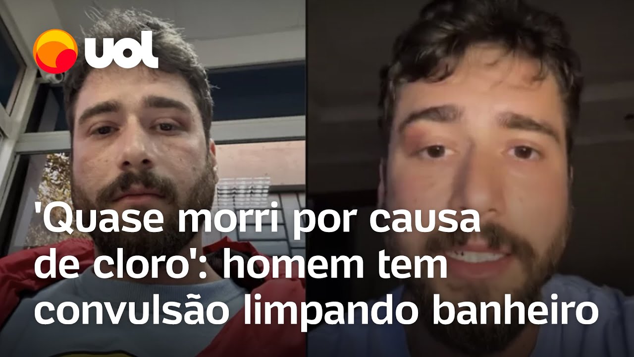 ‘Quase morri por causa de cloro’: homem tem convulsão limpando banheiro; veja