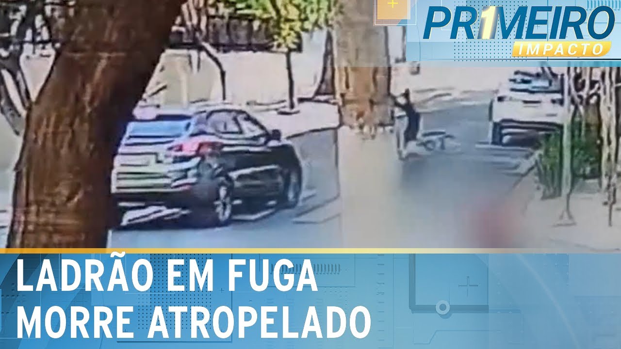 Suspeito de furtar celular morre atropelado durante fuga em SP; veja