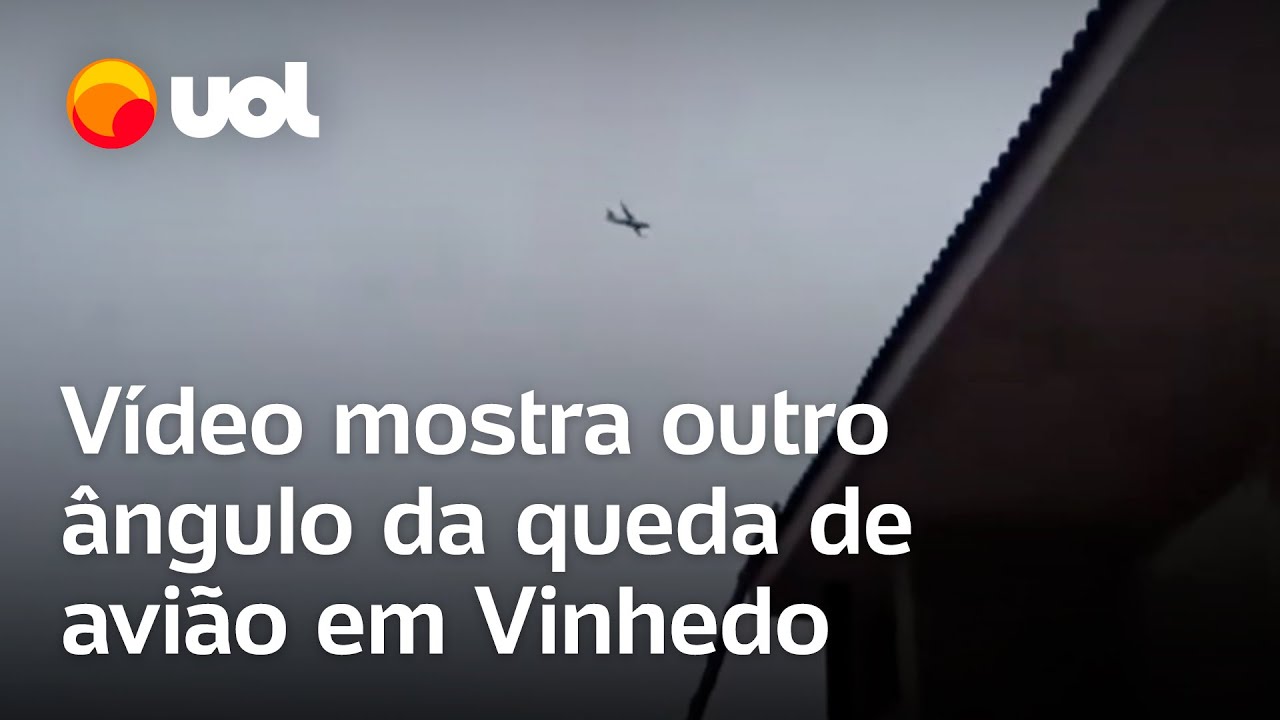 Acidente aéreo em Vinhedo: Vídeo mostra outro ângulo da queda da aeronave