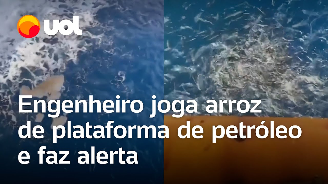 Engenheiro joga arroz de plataforma de petróleo e diz que isso pode acontecer com humanos