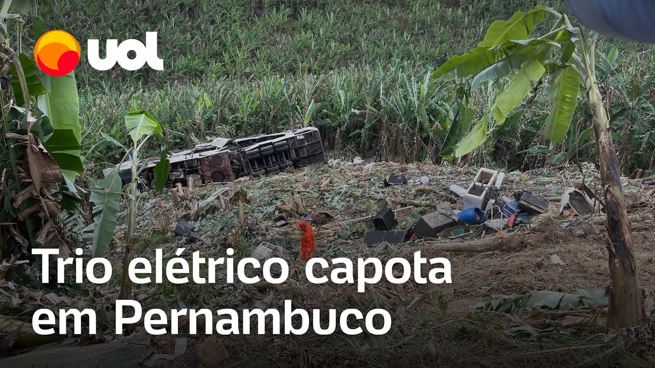 Trio elétrico de festa de reeleição capota e mata 3 em Pernambuco; veja