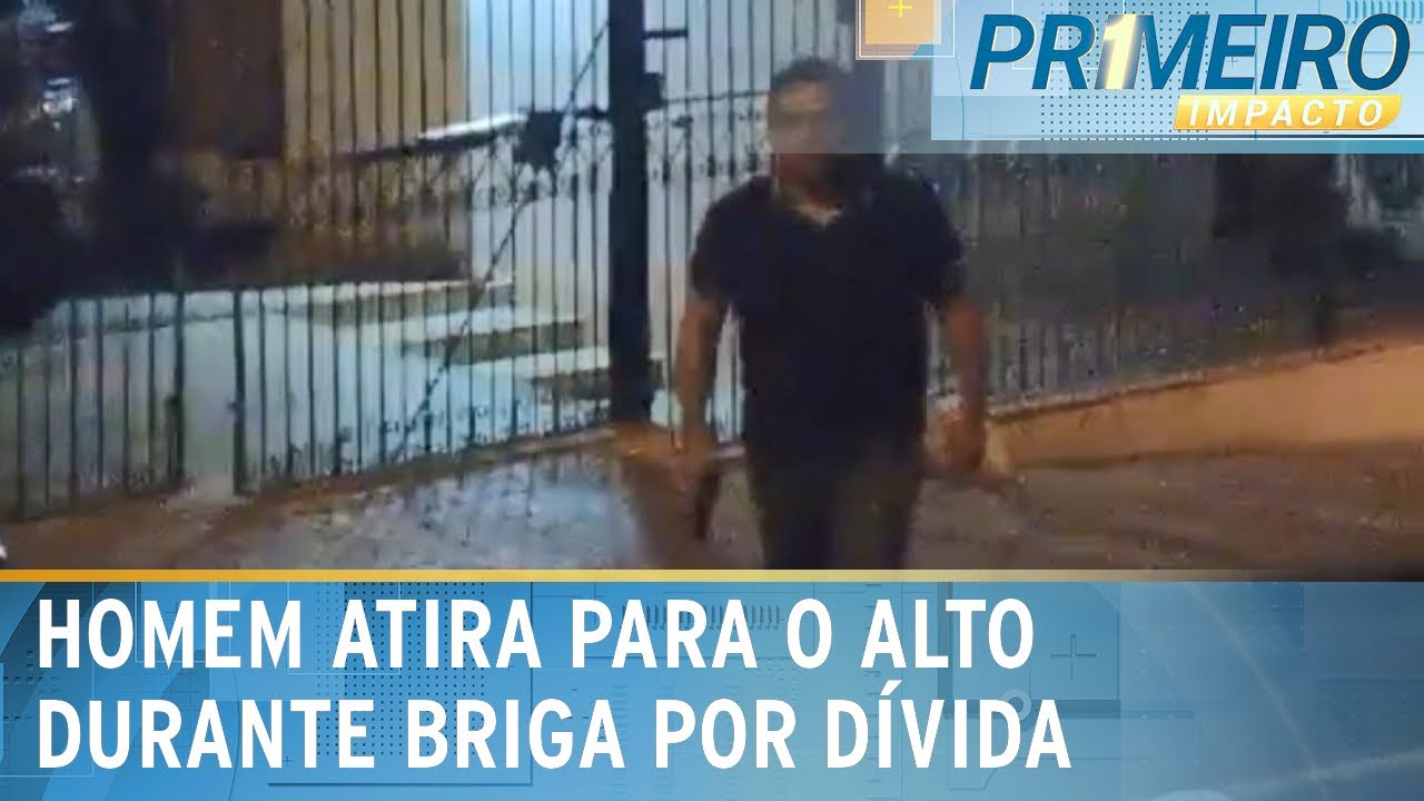 Homem atira para o alto durante discussão por dívida entre vizinhos em SP; veja