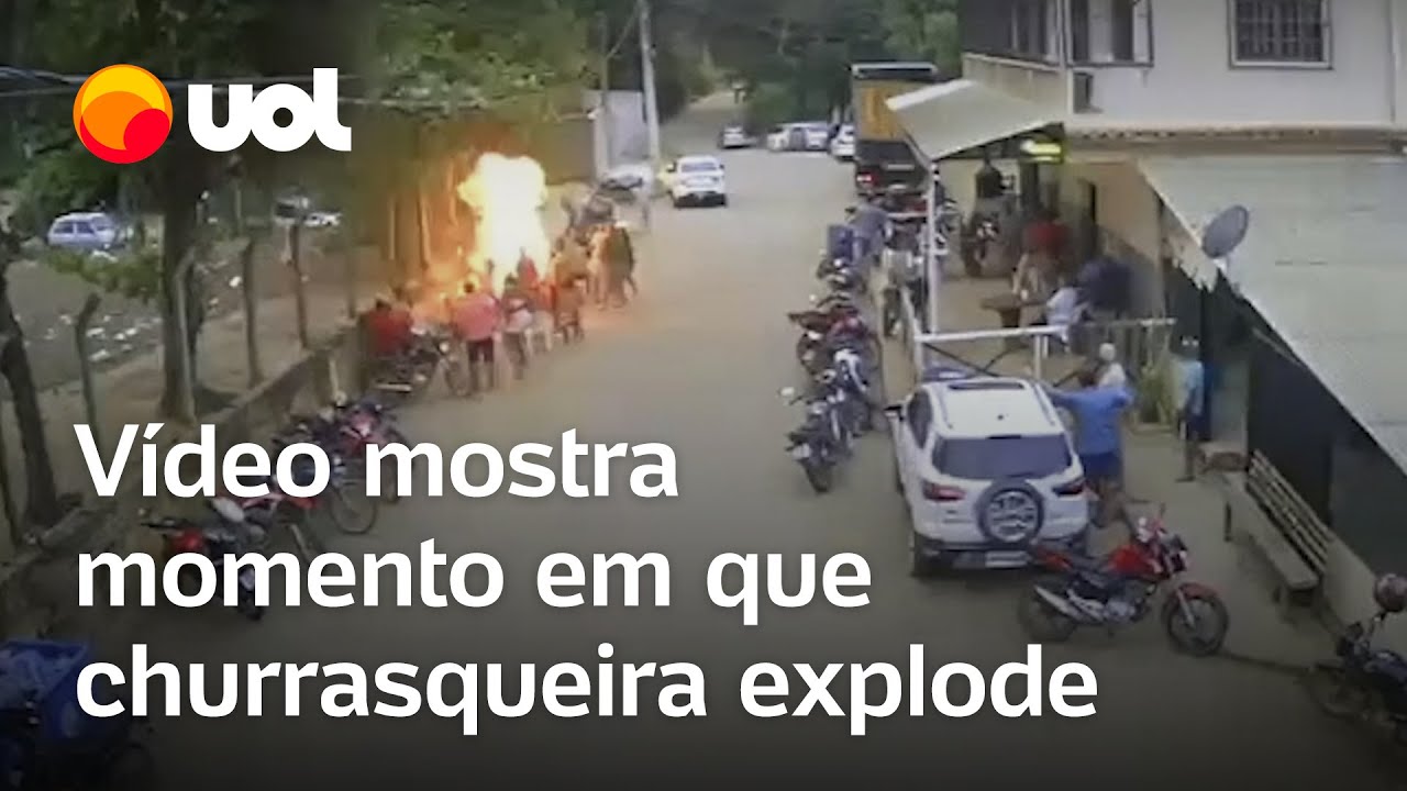 Churrasqueira explode e deixa feridos no Espírito Santo; vídeo mostra momento