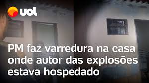 Atentado no STF: PM faz varredura na casa onde autor das explosões estava hospedado