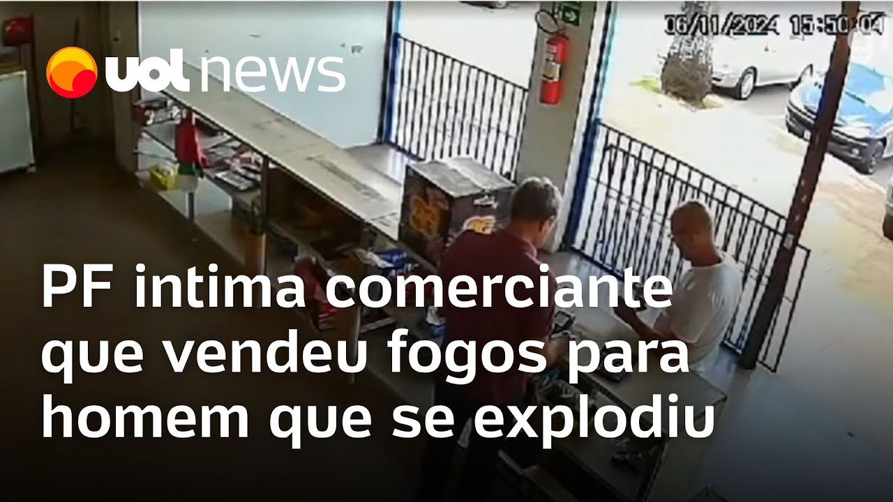 Comerciante que vendeu fogos para autor de explosões é intimado pela PF