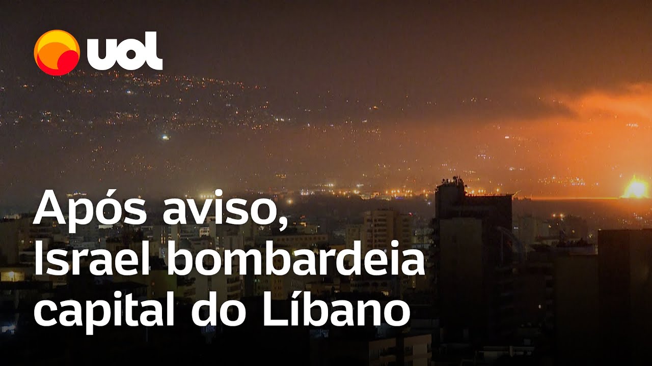 Israel bombardeia área residencial de Beirute após exército mandar evacuação; veja