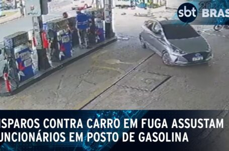 Polícia atira contra veículo em fuga em posto de gasolina no Recife; veja