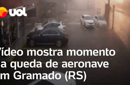 Vídeo mostra explosão em momento de queda de avião em Gramado (RS)