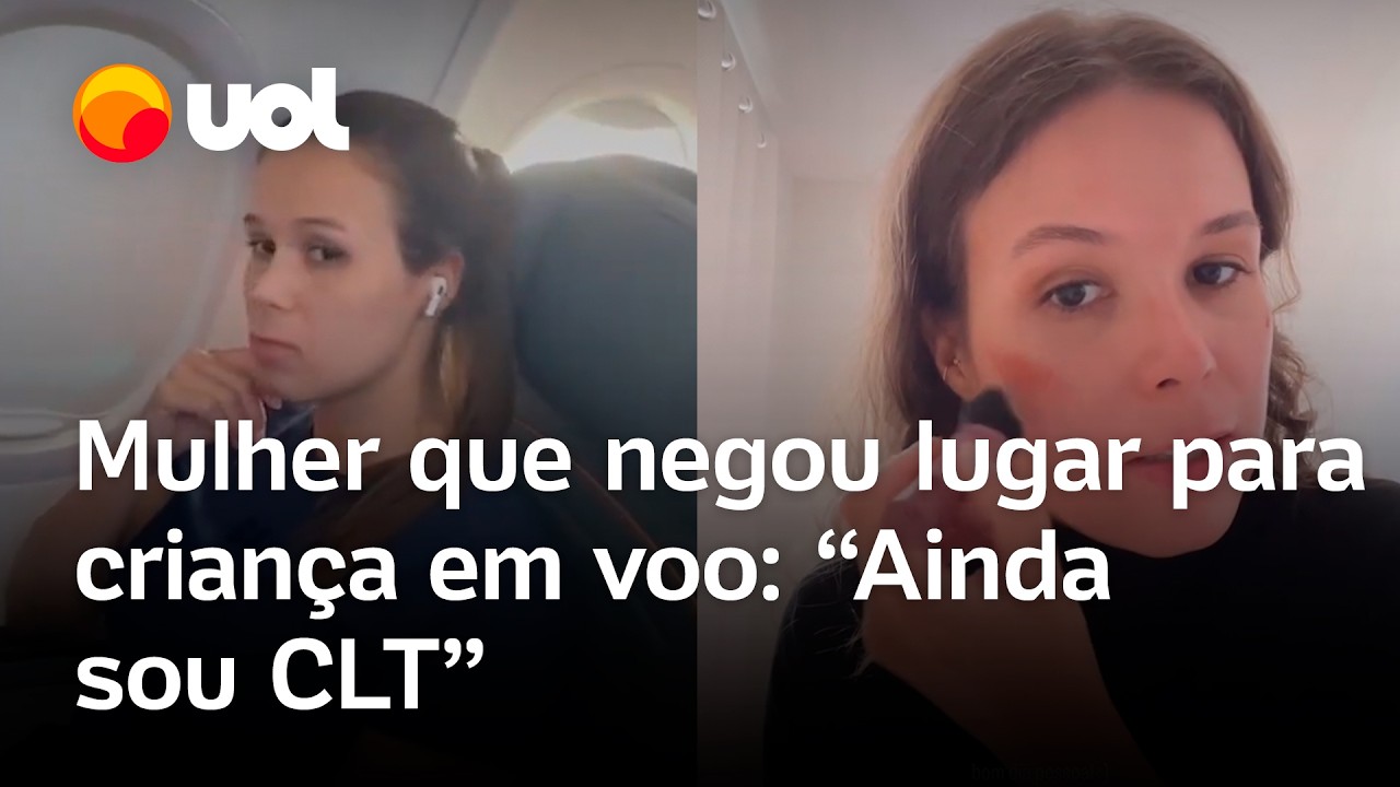 Mulher que negou lugar para criança em voo fala sobre ocorrido e brinca: ‘Sou CLT’