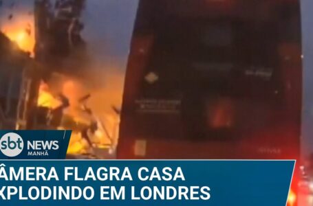 Impressionante! Câmera em carro flagra explosão de casa em Londres; veja