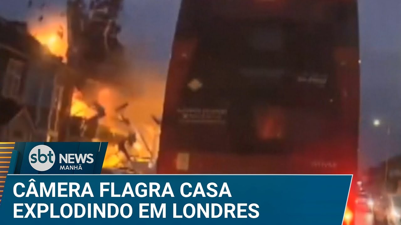 Impressionante! Câmera em carro flagra explosão de casa em Londres; veja