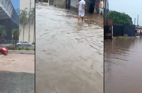 Chuva alaga ruas de Cuiabá e VG, derruba árvores e afeta hospital; veja vídeos