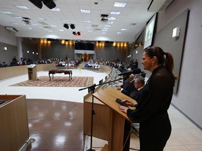 Foto da Notícia: Gisela Cardoso deseja êxito a dois novos desembargadores