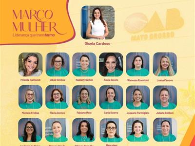 Foto da Notícia: OAB-MT e Subseções passam a ser conduzidas por expressiva maioria de advogadas