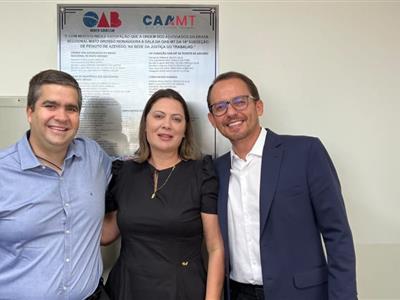 Foto da Notícia: OAB-MT e 14ª Subseção reinauguram sala da advocacia na Vara do Trabalho