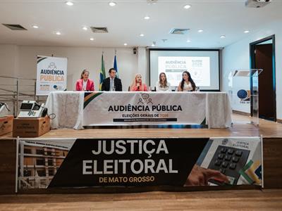 Foto da Notícia: Em audiência da Justiça Eleitoral, Gisela Cardoso destaca atuação da OAB-MT para garantir processo democrático