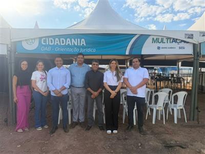 Foto da Notícia: OAB-MT presta orientações jurídicas gratuitas no Multiação em Sinop