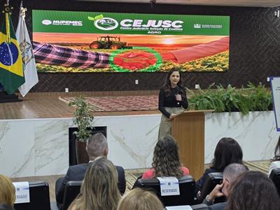 Foto da Notícia: Cejusc Agro: Gisela Cardoso destaca papel indispensável da advocacia na solução de conflitos no campo